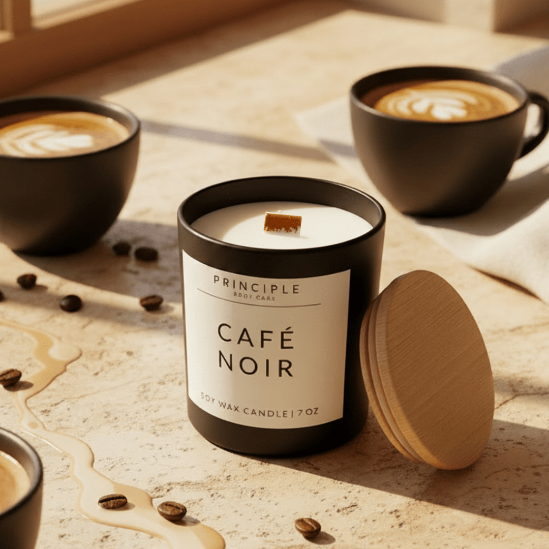 Café Noir Soy Wax Candle - P R I N C I P L E