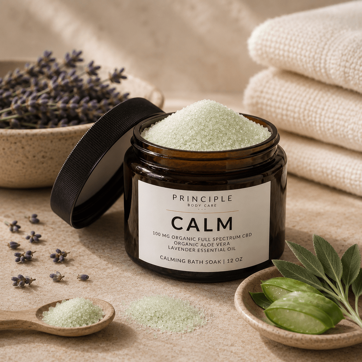 Calm Bath Soak – Relaxing Bath Soak for Muscle & Joint Relief - P R I N C I P L E