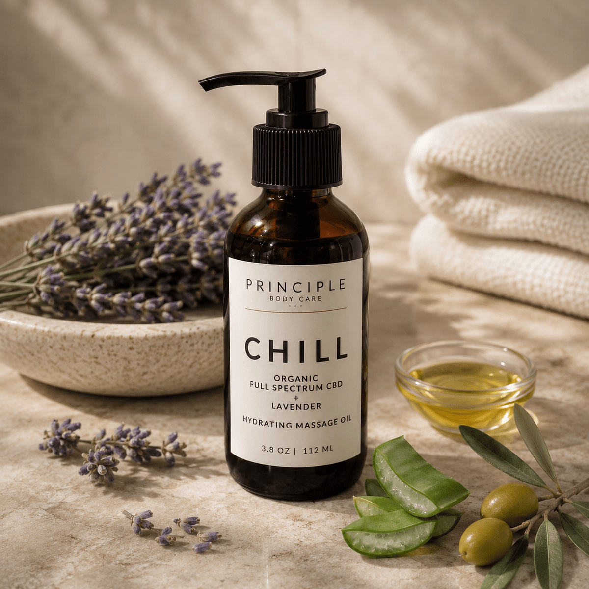 Chill Recovery Massage Oil - P R I N C I P L E