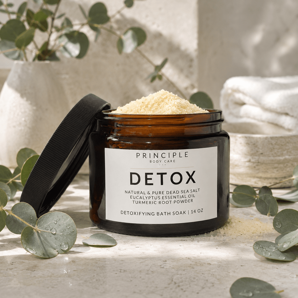 Detox Bath Soak – Purifying & Restorative Bath Soak - P R I N C I P L E