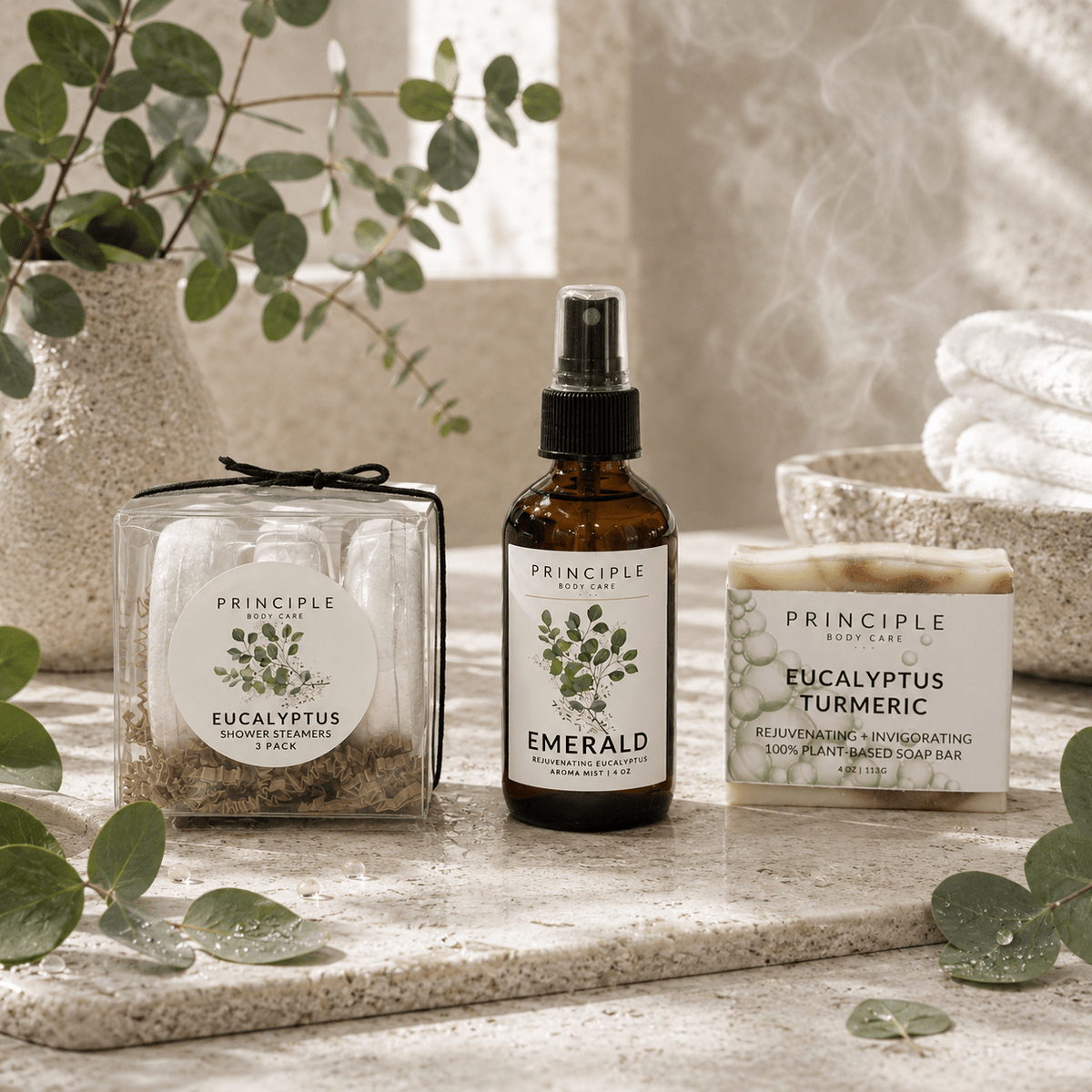 Eucalyptus Essential Oil Gift Set - P R I N C I P L E