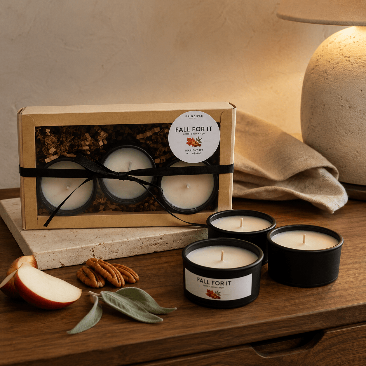 Fall For It | Tealight Candles Gift Set - P R I N C I P L E