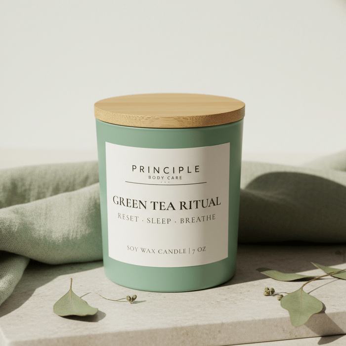 Green Tea Ritual | Soy Wax Candle - P R I N C I P L E