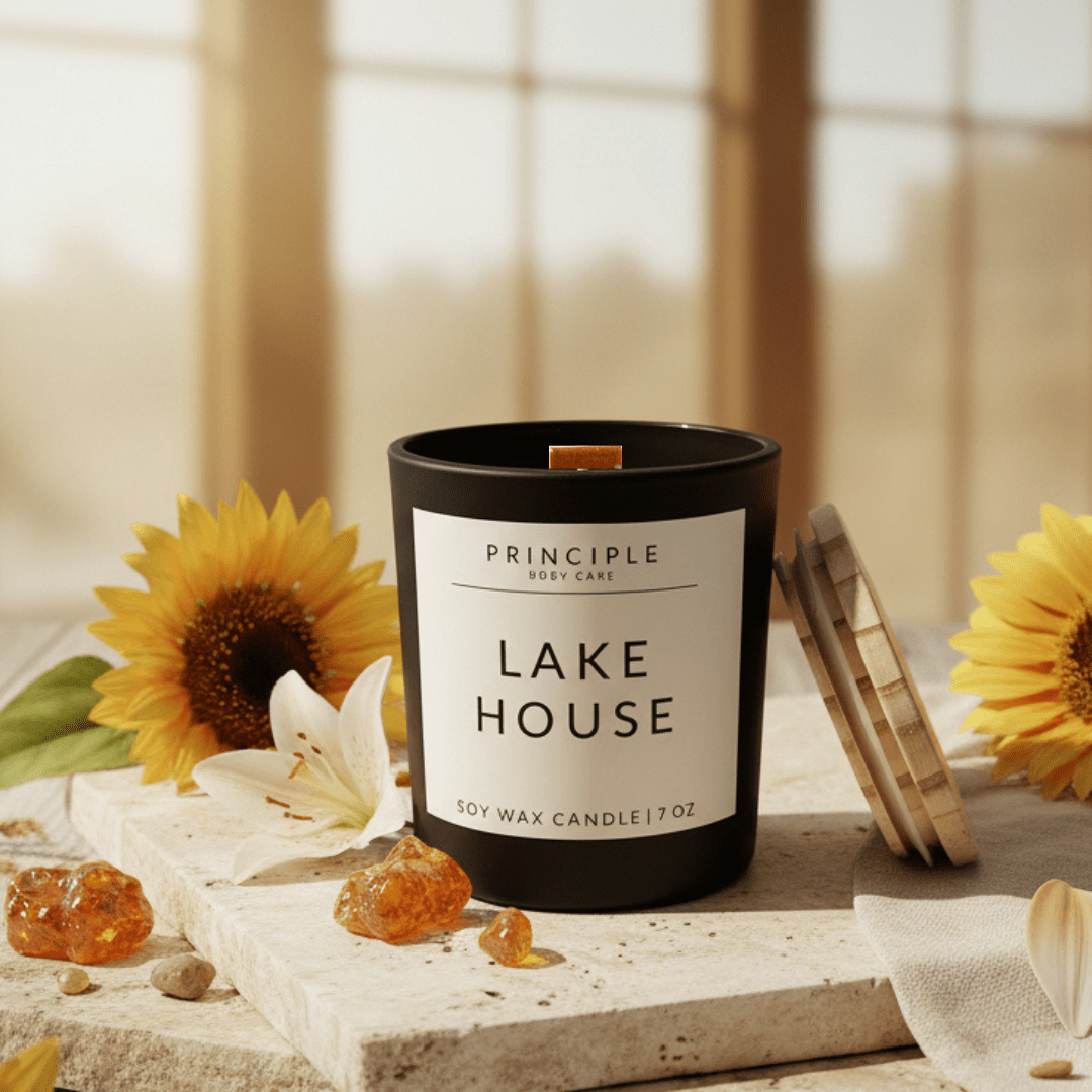 Lake House Soy Wax Candle - P R I N C I P L E