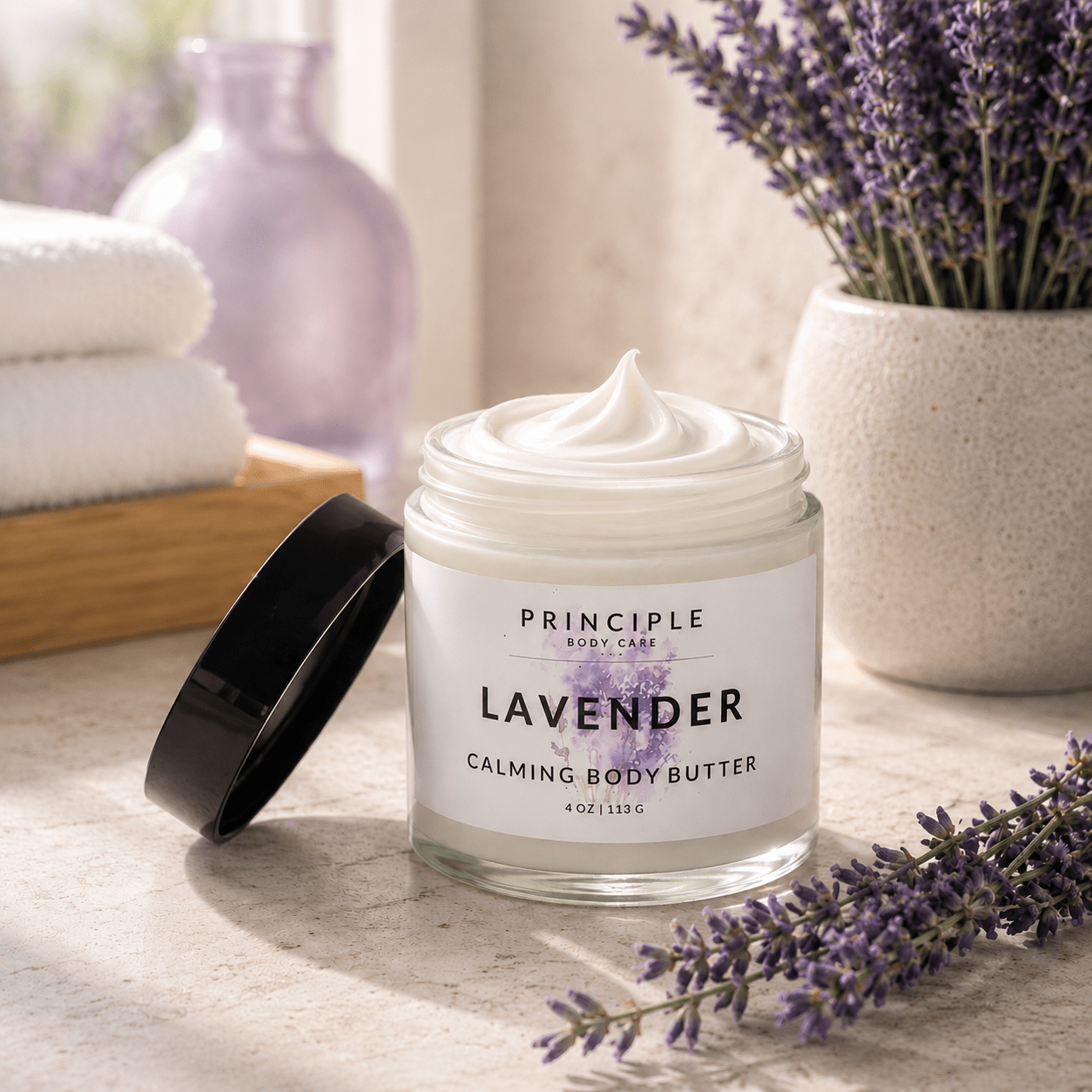 Lavender Calming Body Butter - P R I N C I P L E