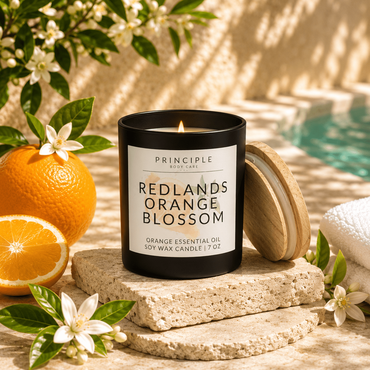 Redlands Orange Blossom Soy Wax Candle – P R I N C I P L E