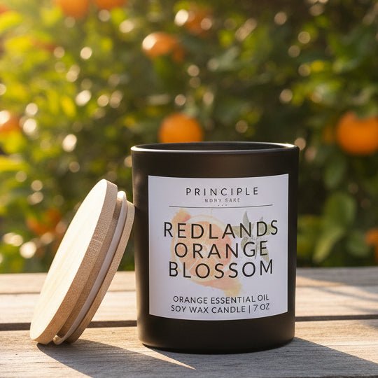 Redlands Orange Blossom Soy Wax Candle - P R I N C I P L E