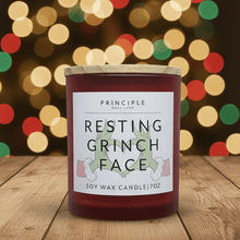  Resting Grinch Face Soy Wax Candle - P R I N C I P L E