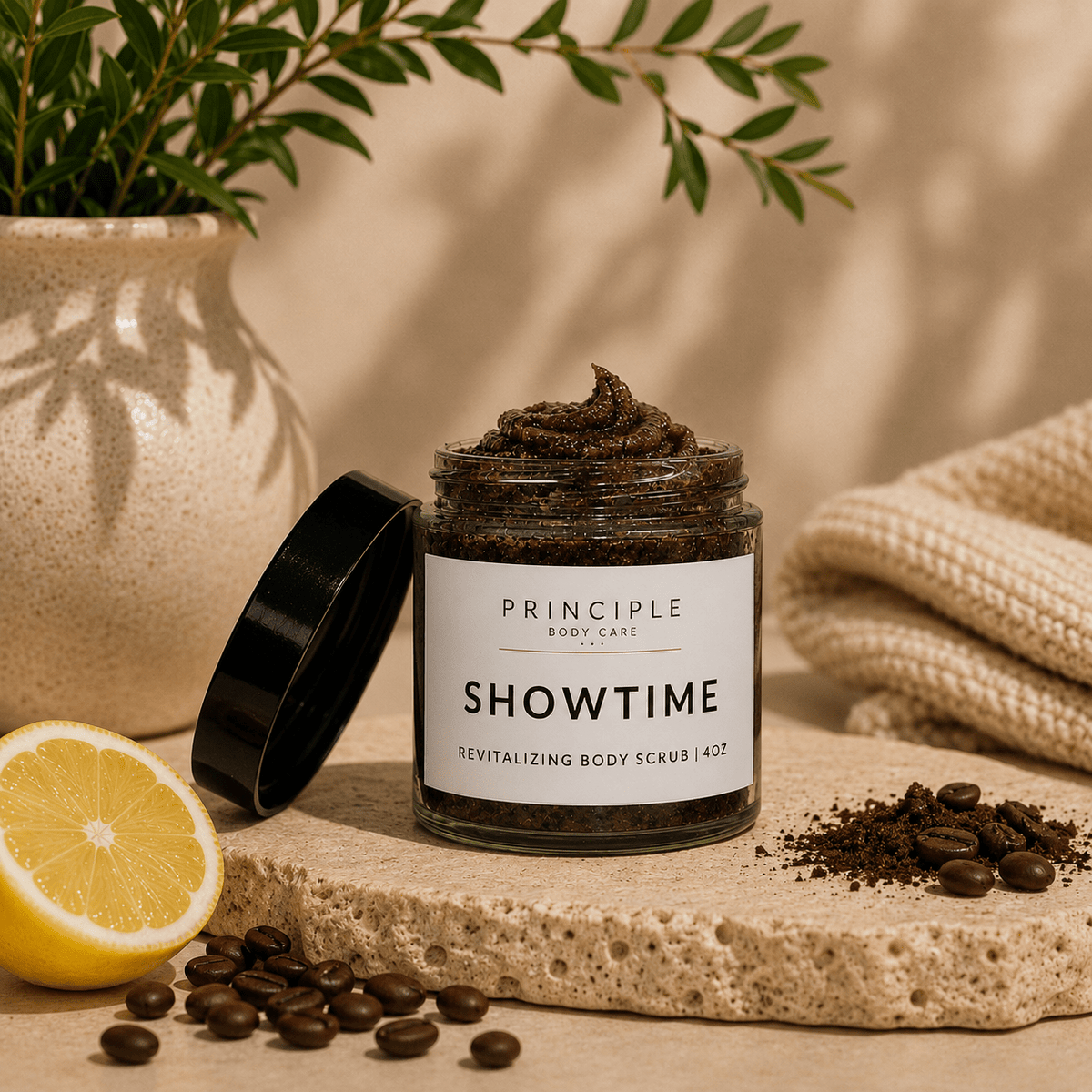 Showtime Revitalizing Body Scrub - P R I N C I P L E