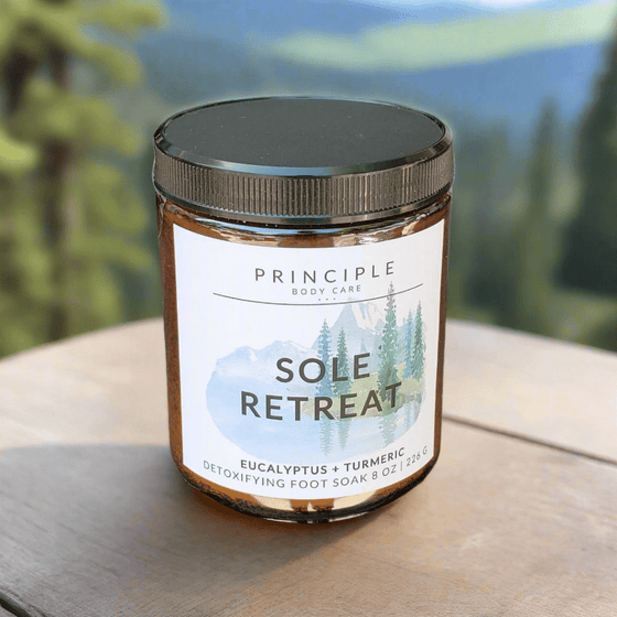 Sole Retreat Foot Soak – Revitalizing Foot Soak for Tired Feet - P R I N C I P L E