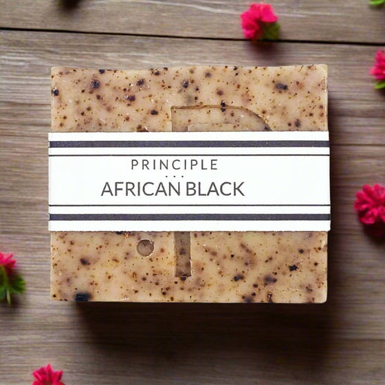 African Black Soap Bar - P R I N C I P L E