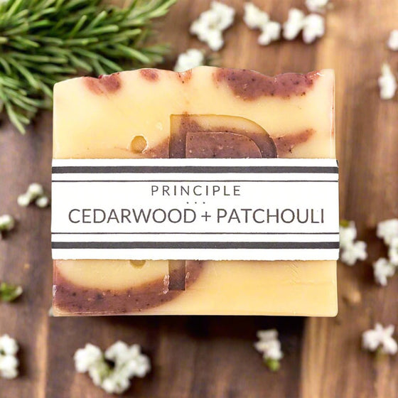 Cedarwood + Patchouli Soap Bar - P R I N C I P L E