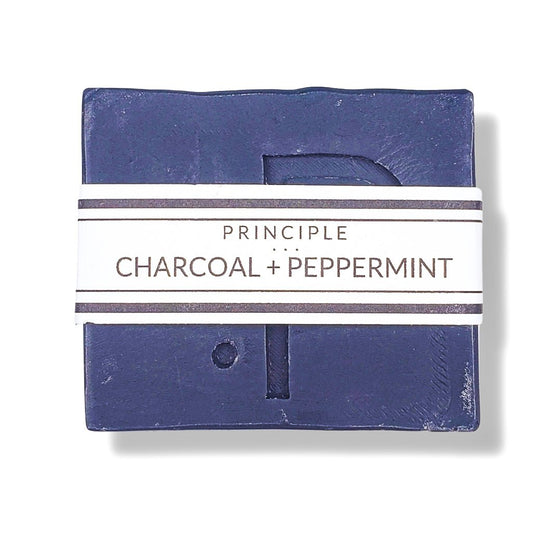 Charcoal + Peppermint Soap Bar - P R I N C I P L E