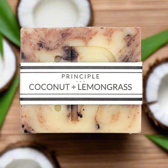 Coconut + Lemongrass Soap Bar - P R I N C I P L E