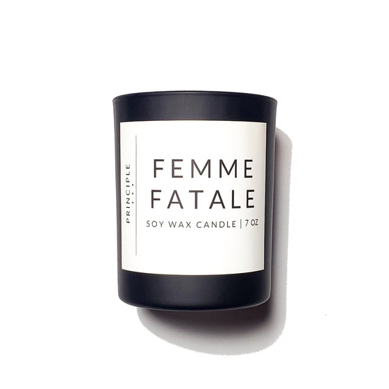 Femme Fatale Soy Wax Candle - P R I N C I P L E