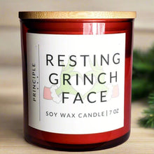  Resting Grinch Face Soy Wax Candle - P R I N C I P L E